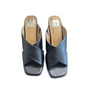 DV by Dolce Vita Women’s Boscoe Faux Leather Platform Sandal Black NIB Size 7.5